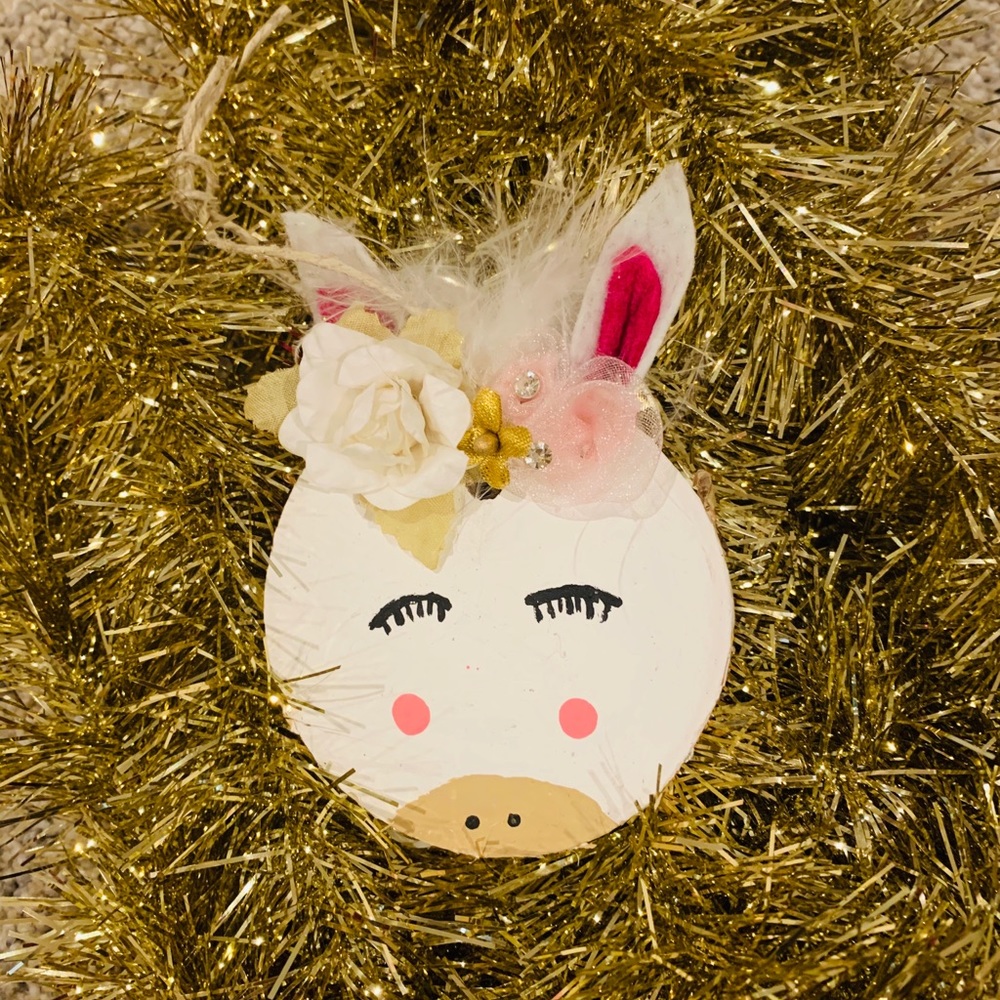 Handmade Unicorn Ornament